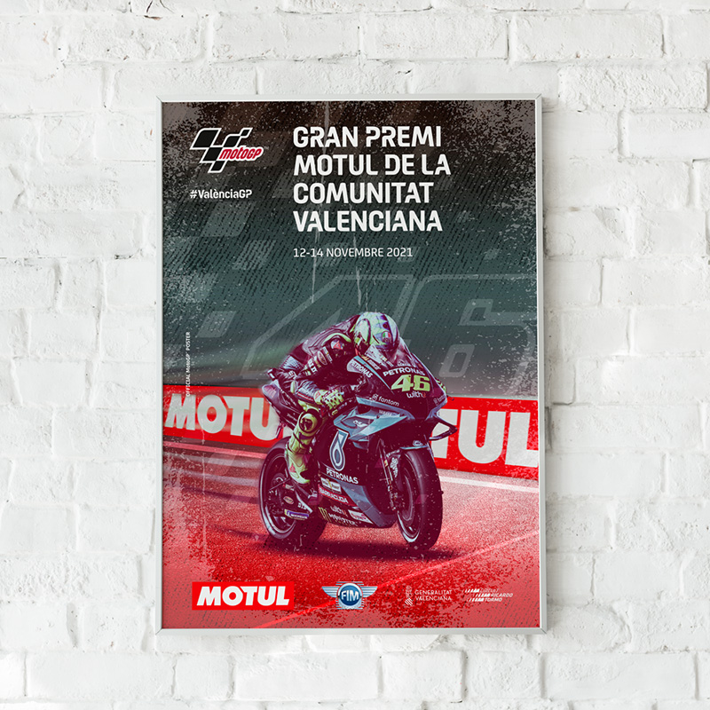 Cartel oficial para el Gran Premio Motul de la Comunitat Valenciana 2021