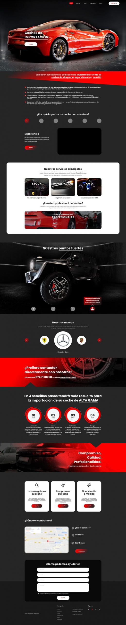 Diseño web corporativo. Homepage